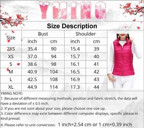img 1 attached to YMING Womens Packable Down Vest Solid Color Lightweight Outwear Zipper Puffer Vest Jackets