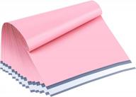 100 pack 19x24 inch light pink ucgou poly mailers extra large shipping bags self seal adhesive waterproof and tear proof boutique postal for clothing, quilt and more logo