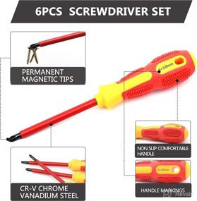 img 3 attached to YUFANYA Insulated Screwdriver Electrican Screwdrivers