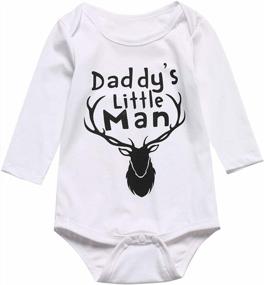 img 1 attached to Baby Boy Deer Outfit Mom And Dad Hunting Buddy Pant Set