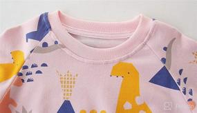 img 2 attached to BGIRNUK Pullover Sweatshirts Dinosaur Crewneck Apparel & Accessories Baby Boys good in Clothing