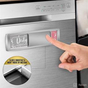 img 3 attached to 🔵 Introducing the New Premium Dishwasher Magnet: A Non-Scratch, Easy-to-Read Indicator with Strong Slide, Sleek Design, and Heavy Duty Magnet