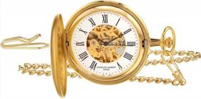 img 4 attached to Paris Gold Plated ⌚ Finish Mechanical Watch by Charles Hubert