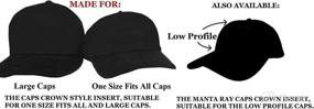 img 1 attached to 🧢 Enhance Your Caps with 4Pk. Baseball Cap Crown Inserts: Fitted Caps, Snapback Hat Liners, and Hat Shapers+