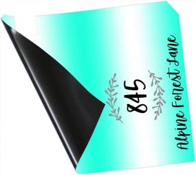 img 1 attached to VWAQ Personalized Magnetic Mailbox Cover - Plain Custom Decor PMBM5 (Turquoise)