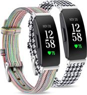 (2 pack) witzon compatible with fitbit inspire hr/inspire/inspire 2 bands for women men wellness & relaxation logo