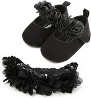 charming isbasic toddler princess christening hairband girls' flats: cute & comfy shoes логотип