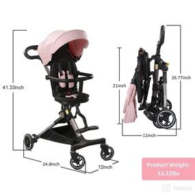 img 3 attached to Wheelive Lightweight Toddler Stroller: 2-in-1 Reversible & Reclinable Seat, Compact Travel Stroller with Sun Canopy. Easy Carry Design, Adjustable Handles & Backrest + Storage Bag.