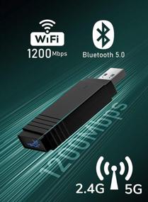 img 3 attached to 📶 YEHUA 1200Mbps Bluetooth 5.0 USB WiFi Adapter for Desktop PC: Fast MU-MIMO Wireless Network Dongle - Dual Band 5.8G/2.4G for USB 3.0 Computer Windows 10/8.1/8/7/XP, Linux, Mac OS
