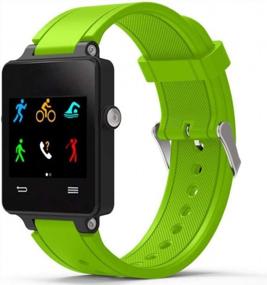 img 3 attached to Upgrade Your Vivoactive With Lime Silicone Replacement Band And Metal Clasp!