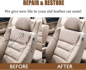 img 2 attached to 🛋️ SEISSO Leather Repair Kits - Couches, Furniture, Car Seats, Jackets - Touch Up, Restore & Color Gel - Covers Scratches, Scrapes, Scuffs - Faded & Worn Leather - 12 Colors Available