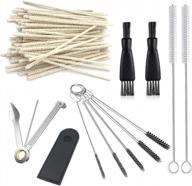 complete pipe cleaning tool set with 100pcs cotton craft cleaners and variety of brushes in a pouch logo