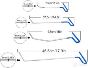 img 3 attached to 🔧 WHDZ Paintless Dent Repair Rods: 10pcs Auto Body Dent Removal Tools for Car Dent Repair - Dent Puller Hammer & Tap Down Included