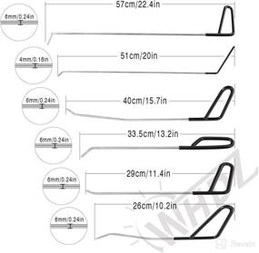 img 2 attached to 🔧 WHDZ Paintless Dent Repair Rods: 10pcs Auto Body Dent Removal Tools for Car Dent Repair - Dent Puller Hammer & Tap Down Included