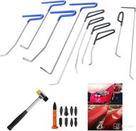 🔧 whdz paintless dent repair rods: 10pcs auto body dent removal tools for car dent repair - dent puller hammer & tap down included логотип