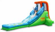 18-футовая одиночная надувная водная горка с мощным воздуходувкой ul, удлиненной веселой горкой и бассейном для детских игр на открытом воздухе - bounceland логотип