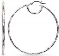 стильно и смело: большие итальянские серьги-кольца lecalla из стерлингового серебра для шикарных женщин логотип