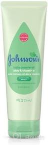 img 1 attached to Johnson & Johnson Johnson's Baby Creamy Oil, Aloe & Vitamin E, 8 Ounce (Pack of 6): Nourishing Baby Oil for Soft and Supple Skin