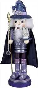 img 4 attached to 🧙 Enchanting 18" Hollywood Decorative Wizard Nutcracker - Purple Christmas Magic by Kurt S. Adler