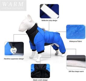 img 1 attached to 🐶 Waterproof Small Dog Coats for Puppy - Windproof, Warm Full Body Coat for Small Dogs - High-Quality Winter Clothes Reflective Outdoor Snow Jacket by Beirui