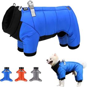 img 4 attached to 🐶 Waterproof Small Dog Coats for Puppy - Windproof, Warm Full Body Coat for Small Dogs - High-Quality Winter Clothes Reflective Outdoor Snow Jacket by Beirui