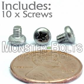 img 2 attached to 10 Pack Stainless Steel M2.5 X 3Mm Phillips Pan Head MonsterBolts - Ideal For Heavy Duty Projects