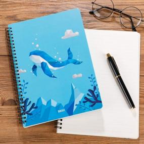 img 1 attached to B5 Whale Siixu Spiral Journal Notebooks: 136 Pages Of College Ruled Paper For Writing, Work, School & Office Use