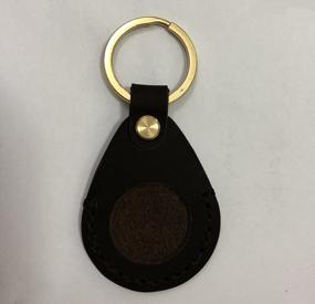 img 2 attached to Handcrafted Premium Leather Airtag Keyring