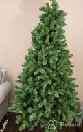 img 1 attached to SHareconn 4Ft Prelit Premium Artificial Hinged Christmas Tree With 170 Warm White & Multi-Color Lights, 414 Branch Tips And Foldable Metal Stand, Perfect Choice For Xmas Decoration, 4 FT review by Mike Meyers