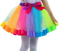 toddlers princess ballet rainbow multicolor girls' clothing, skirts & skorts logo