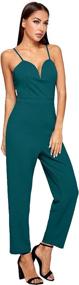 img 1 attached to Romwe Sweetheart Strapless Stretchy Jumpsuit Women's Clothing : Jumpsuits, Rompers & Overalls