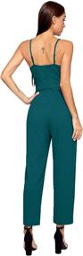 img 3 attached to Romwe Sweetheart Strapless Stretchy Jumpsuit Women's Clothing : Jumpsuits, Rompers & Overalls