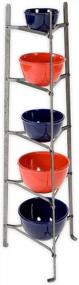 img 2 attached to Unassembled Hammered Steel Free Standing Pot Rack With 5 Tiers By Enclume - Ideal Cookware Stand