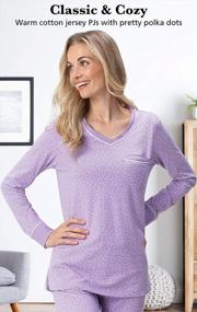 img 1 attached to Women'S 100% Cotton Pajama Sets - Pullover Top PJs From PajamaGram.