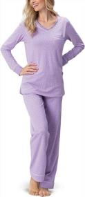 img 4 attached to Women'S 100% Cotton Pajama Sets - Pullover Top PJs From PajamaGram.