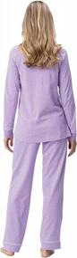 img 3 attached to Women'S 100% Cotton Pajama Sets - Pullover Top PJs From PajamaGram.