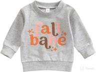 👫 sister and brother matching toddler baby girl boy sis/bubba letter print sweatshirt crewneck pullover tops логотип