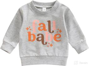 img 2 attached to 👫 Sister and Brother Matching Toddler Baby Girl Boy SIS/Bubba Letter Print Sweatshirt Crewneck Pullover Tops