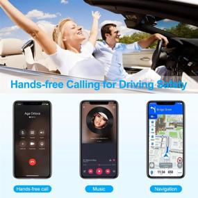 img 2 attached to 1Mii Bluetooth AUX Adapter For Car, Bluetooth 5.2 Wireless Audio Receiver For Home Stereo/Car Stereo/Wired Headphones/Speaker With Volume Control, Hands-Free Calls, Dual Connection, 13H Battery Life