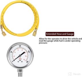 img 3 attached to 🔧 E-cowlboy Fuel Pressure Test Kit with Billet Aluminum Fuel Filter Cap and Pressure Test Port for Ford 2003-2007 6.0L Powerstroke Diesel F-Series (F250 F350 F450 F550) and E-Series