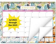 academic monthly wall calendar 2022-2023, 14.5 x 11 inches with twin-wire binding, ruled blocks and thick paper for school, home and office - july 2022 to december 2023 logo