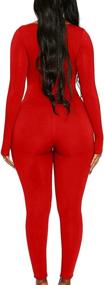 img 3 attached to Mulisky Bodycon Jumpsuit Rompers Outfits Women's Clothing ~ Jumpsuits, Rompers & Overalls