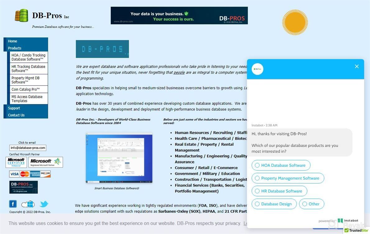 img 1 attached to HR Tracking Database Software review by Sean Powers