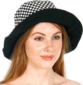 img 4 attached to Stylish Cotton Bucket Hats For Women - SERENITA Packable Cap For Travel And Outdoor Activities