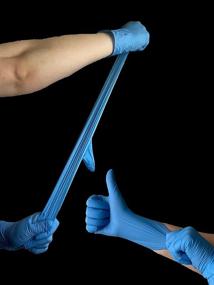 img 2 attached to 🧤 Check1Time 100-Count Disposable Nitrile Gloves - Powder-Free, Latex-Free for Multi-Purpose Protection