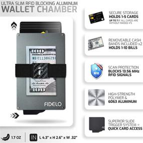 img 3 attached to 👝 FIDELO Men's Minimalist Wallet - Wallets, Card Cases & Money Organizers for Men's Accessories