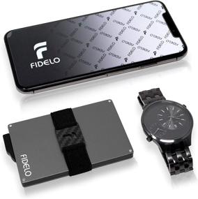 img 1 attached to 👝 FIDELO Men's Minimalist Wallet - Wallets, Card Cases & Money Organizers for Men's Accessories