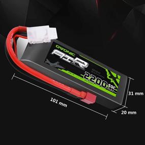 img 1 attached to 11.1V 2200MAh 50C OVONIC 3S Lipo Battery With Dean-Style T Connector For RC Airplane Helicopter Quadcopter Car Truck Boat