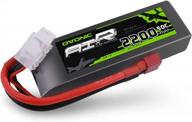 11.1v 2200mah 50c ovonic 3s lipo battery with dean-style t connector for rc airplane helicopter quadcopter car truck boat logo