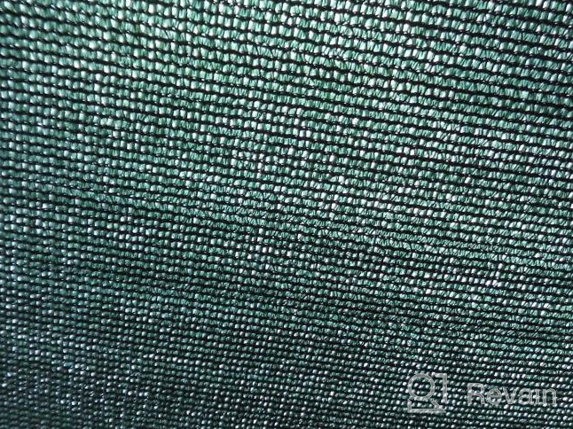 img 1 attached to FENCESMART4U 10' X 10' Dark Green UV Rated Dog Kennel Shade Cover, Sunblock Shade Panel, Shade Tarp Panel W/Grommets (Not The Kennel) review by Josh Fox